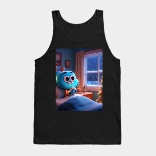 Whimsical Wonderland Unleashed: Gumball Christmas Art for Iconic Cartoon Holiday Designs! Tank Top